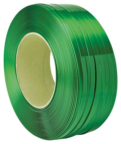 TransTech Signode ST-TPS2X2011 Strapping Coil, 4200 ft L, 5/8 in W, Polyester, Green