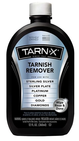Tarn-X TX-6 Tarnish Remover, 12 oz Bottle, Liquid, Slightly Acidic, Crystal Water White