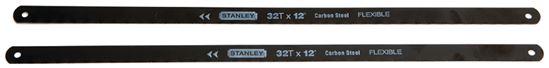 Stanley 15-922A Hacksaw Blade, 1/2 in W, 12 in L, 32 TPI, HCS Cutting Edge