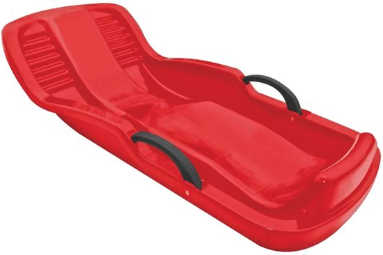 Paricon 660 Toboggan Sled, Winter Heat, 4-Years Old and Up, Plastic, Black/Red