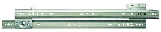 Knape & Vogt 1300P ZC 18 Drawer Slide, 75 lb, 18 in L Rail, 1/2 in W Rail, Steel, Zinc