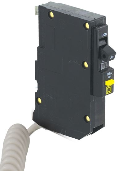 Square D QO QO130GFI Circuit Breaker, Mini, 30 A, 1 -Pole, 120 V, Fixed Trip, Plug Mounting