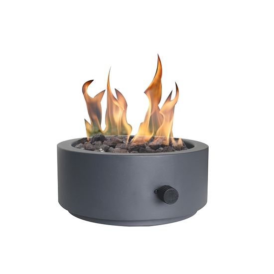 Seasonal Trends 52071 Umbrella Hole Tabletop Fire Bowl, 10 in OAW, 10 in OAD, 4.17 in OAH, Round, Propane