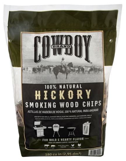 Cowboy 51112T Smoking Chip, 12 in L, Wood, 180 cu-in, Pack of 6