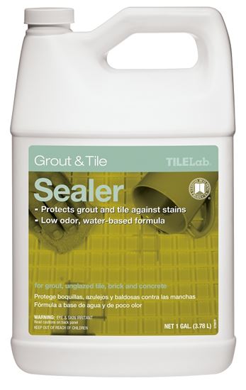 CUSTOM TileLab TLPSRA1-2 Grout and Tile Sealer, Liquid, Clear, 1 gal, Bottle, Pack of 2