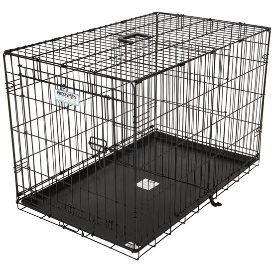 Precison Pet 41276/21944 Pet Kennel, 34 in OAL, 22 in OAW, 25 in OAH, Epoxy-Coated, Black