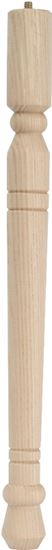 Waddell Early American Series 2562 Table Leg, 11-3/4 in H, Hardwood, Smooth Sanded