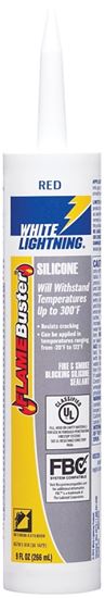 White Lightning W44117010 Silicone Sealant, Red, -20 to 122 deg F, 10 oz, Cartridge