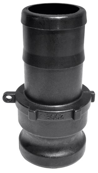 BANJO 100E Cam Lever Coupling, 1 in, Male Adapter x Hose Shank, Polypropylene