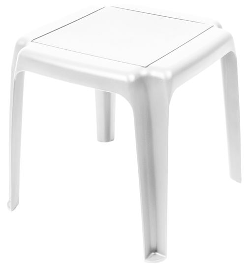 Gracious Living 14553-40 Side Table, Resin Table, White Table