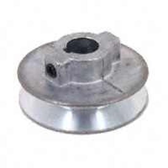 Cdco 400A-5/8 V-Groove Pulley, 5/8 in Bore, 4 in OD, 3-3/4 in Dia Pitch, 1/2 in W x 11/32 in Thick Belt, Zinc