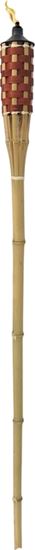 Seasonal Trends Y2568 Bamboo Torch, 60 in H, Bamboo, Fiberglass, and Metal, Brown, Natural Bamboo Finish, Pack of 24