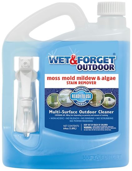 Wet & Forget 804064 Stain Remover, 64 oz, Liquid