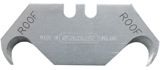 Stanley 11-939 Utility Blade, 1-7/8 in L, HCS, 2-Point, 5/PK