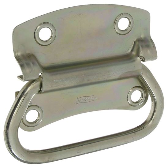 National Hardware SPB175 Series N226-886 Chest Handle, 4.23 in L, 3-1/2 in W, Steel, Zinc