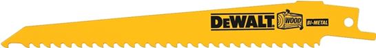 DeWALT DW4801 Reciprocating Saw Blade, 3/4 in W, 6 in L, 3 TPI