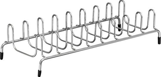 ClosetMaid 53482 Lid and Plate Organizer, 13-1/8 in L, 3-1/8 in W, 5-1/4 in H, Steel, Satin Chrome, Pack of 6