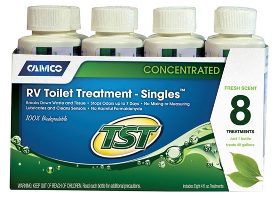 Camco USA 40221 RV Toilet Treatment, 4 oz, Bottle, Liquid, Fresh Fragrance, Pack of 4