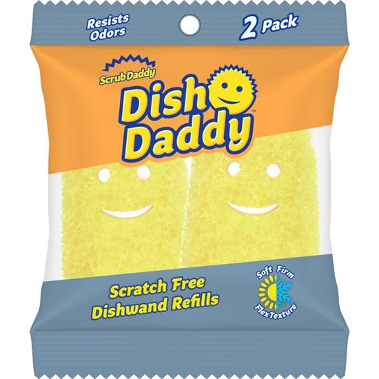 Scrub Daddy Dish Daddy Wand Blue & Replacement Head Yellow 2 stk - 79.95 kr