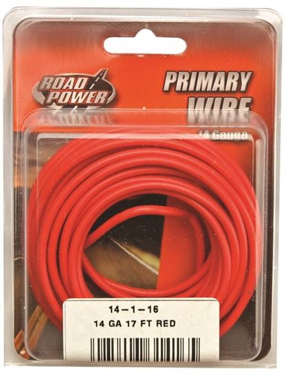 Coleman Cable 55669133 Automotive Copper Wire, 14-Gauge, Red 
