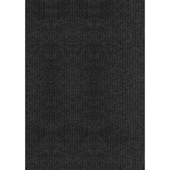 Multy Home Platinum MT1004344EA Carpet, 45 ft L, 36 in W, Runner, Ribbed Pattern, Polyester Rug, Charcoal