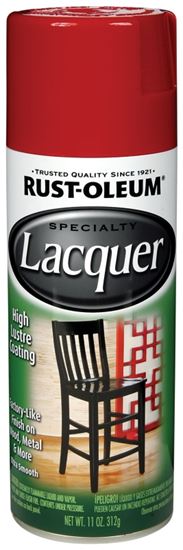 RUST-OLEUM SPECIALTY 243826 Lacquer Spray, Liquid, Chinese Red, 11 oz, Can