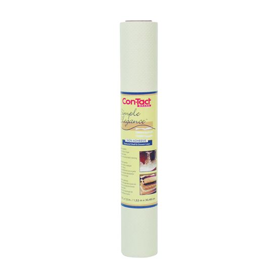 Con-Tact 12 In. x 5 Ft. Almond Non-Adhesive Shelf Liner 05F-C5T12