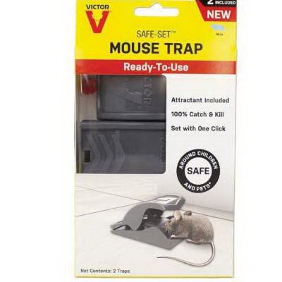 VICTOR QUICK KILL MOUSE TRAP REUSABLE Set of 3 in PACKAGE Easy to Set & Use
