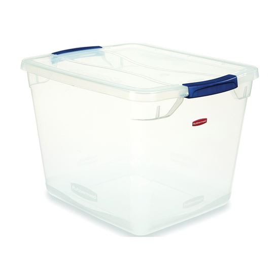 Rubbermaid Clever-store Storage-Container Clear 30-qt