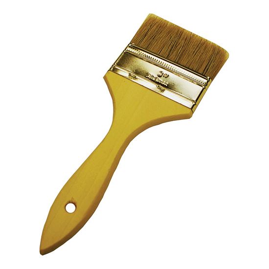 Pure Bristle Wood Handle Chip Paint Brush - 2 Inch, Wire Brushes, Brushes, Tools