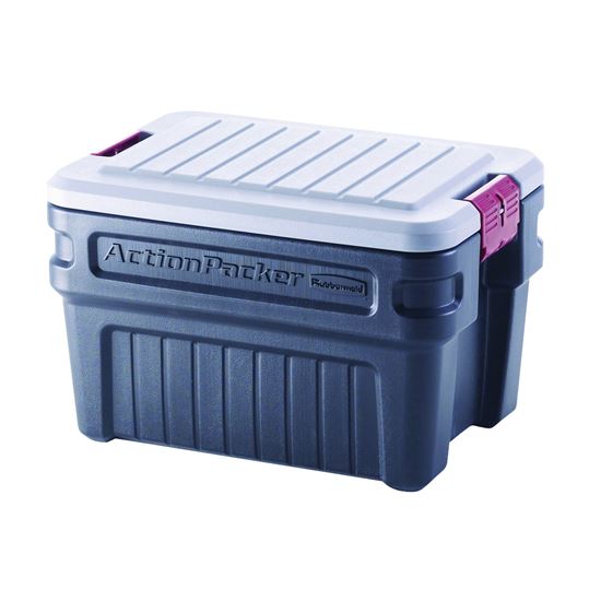 Rubbermaid 8 Gallon Action Packer Storage, Included Lid, 1 Each New