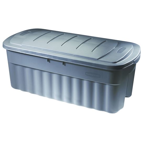 Rubbermaid 18 Gal Roughneck Storage Totes,Stackable Storage Containers - 6  Pack