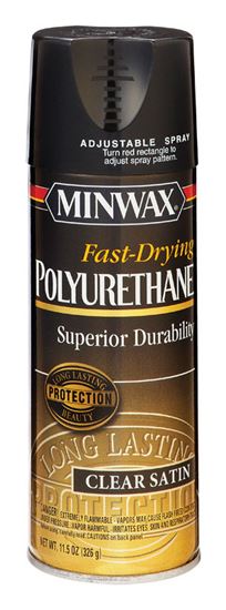 Minwax Fast-Drying Polyurethane Clear Satin Oil-based Polyurethane Aerosol  Spray (11.5-oz) in the Sealers department at