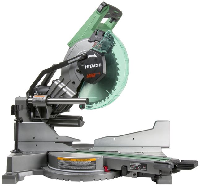 Hitachi C10fshc Dual Bevel Sliding Compound Miter Saw With Laser Marker 10 In L Vorg1885706 C10fshctm [ 600 x 646 Pixel ]