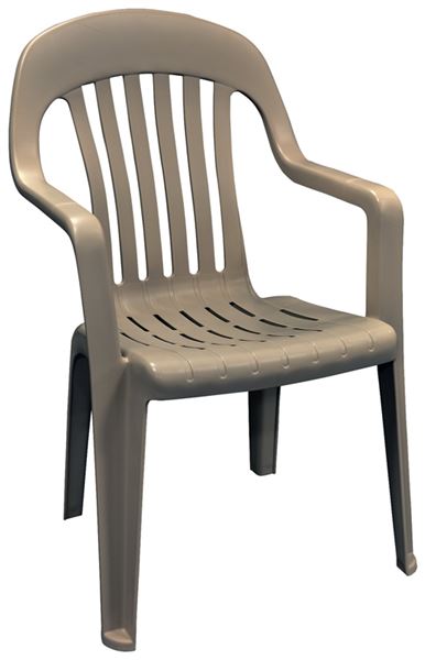 Adams 8254 96 3700 High Back Chair 250 Lb Weight Capacity Polypropylene Frame Brown Frame 4 Pack Vorg2366581 8254 96 3700