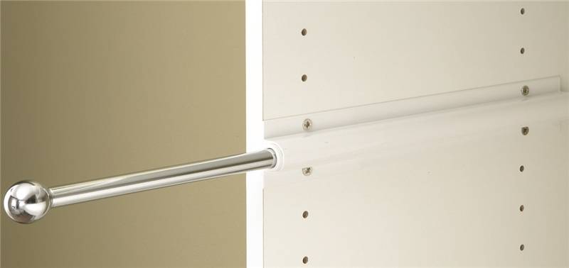 Easy Track Ra1204 Sliding Wardrobe Rod White Vorg2559672 Ra1204