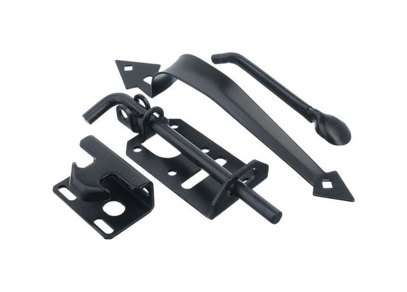 Ace Ornamental Gate Latch Swinging For in or Out Swinging Gates Black # ...