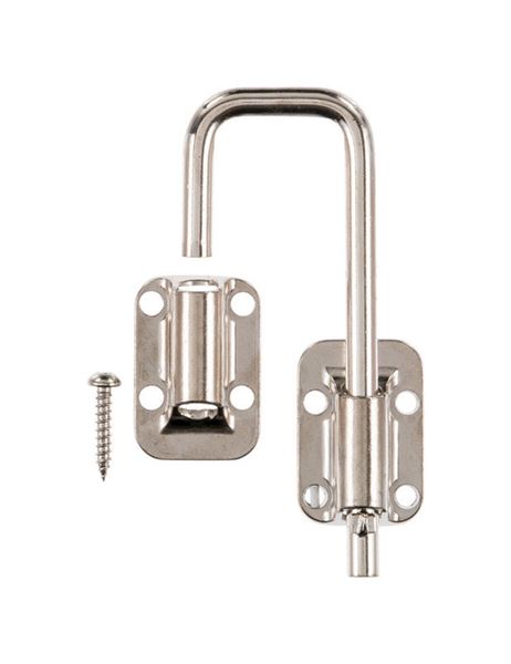 Ace Sliding Door Latch 1 1 2 In Nickel Securing Metal Or