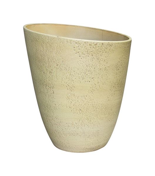 Southern Patio Tan Resin Midway Tuscan Planter 12 75 In W