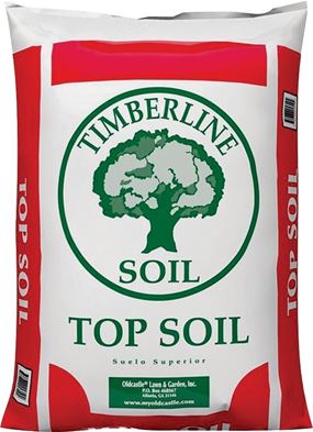 TIMBERLINE 50055019 Premium Top Soil, 1 cu-ft Coverage Area, 40 lb Bag