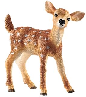 Schleich-S 14820 Figurine, 3 to 8 years, White-Tailed Fawn, Plastic