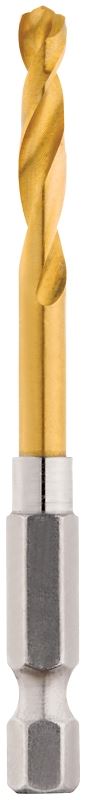 Milwaukee 48-89-4609 Impact Drill Bit, 3/16 in Dia, 3 in OAL, Twist Flute, 1/4 in Dia Shank, Hex Shank