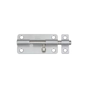 National Hardware N348-284 Barrel Bolt, 0.32 in Dia Bolt Head, 4 in L Bolt, Stainless Steel