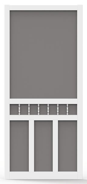 SCREEN TIGHT WACC36HD Screen Door, 36 in W, 80 in H, White