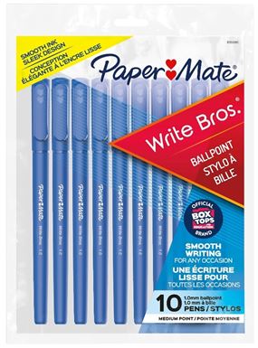 Paper Mate 93134 Stick Pen, Classic, Medium Point Tip, Blue Ink