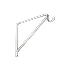 National Hardware N224-501 Shelf and Rod Bracket, 125 lb, 12.74 in L, 0.84 in H, Steel