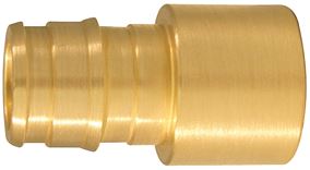 Apollo EPXFS1212 Pipe Adapter, 1/2 in, PEX-A Barb x Sweat, Brass, 200 psi Pressure