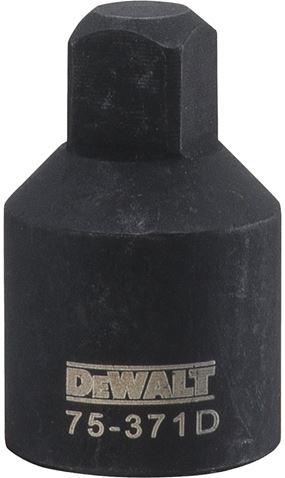 DEWALT DWMT75371OSP Reducing Impact Adapter, 1/2 in Drive, Female Drive, 3/8 in Output Drive, Male Output Drive