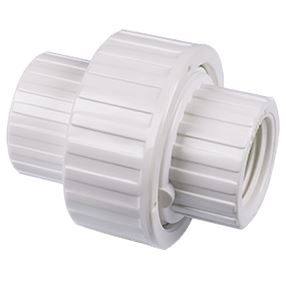 IPEX 435908 Pipe Union with Buna O-Ring Seal, 1 in, FPT, PVC, White, SCH 40 Schedule, 150 psi Pressure