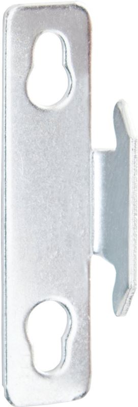 Kenney KN851 Single Curtain Rod Bracket, Zinc, Silver, Nail Mounting